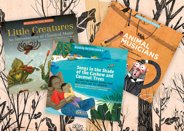 3 new books with audio to be published this fall. Little Creatures: An Introduction to Classical Music, Animal Musicians and Songs in the Shade of the Cashew Coconut Trees.