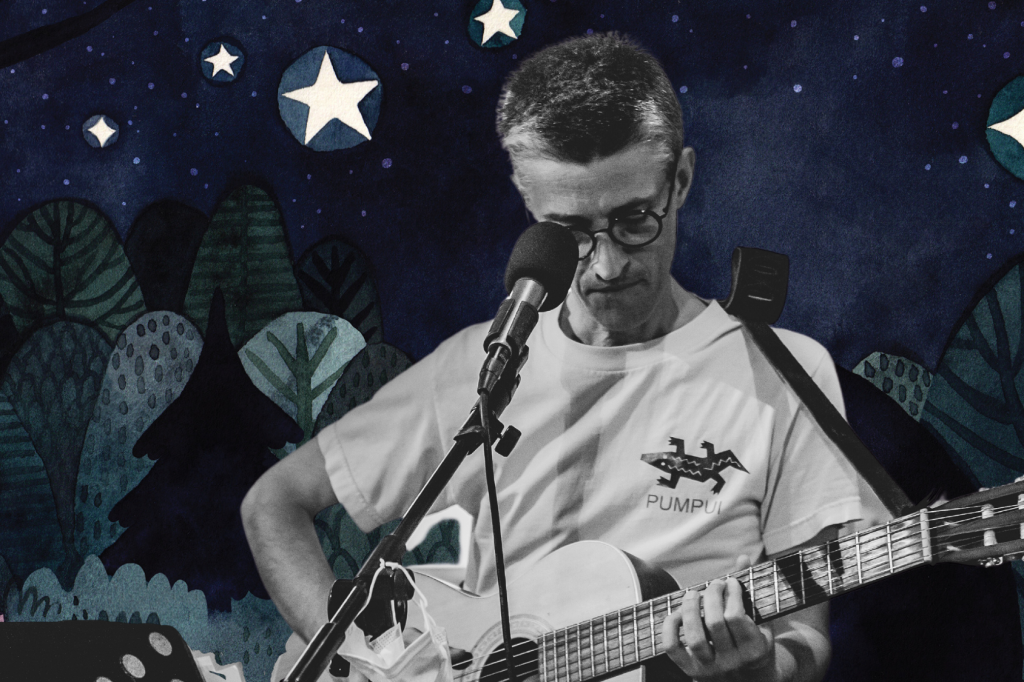 Songwriter Jérôme Minière shares what it was like to write children’s songs for the picture book A Feast Beneath the Moon.